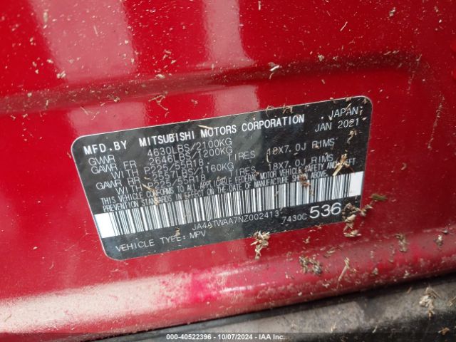 2022 MITSUBISHI ECLIPSE CROSS JA4ATWAA7NZ002413 Photo 8