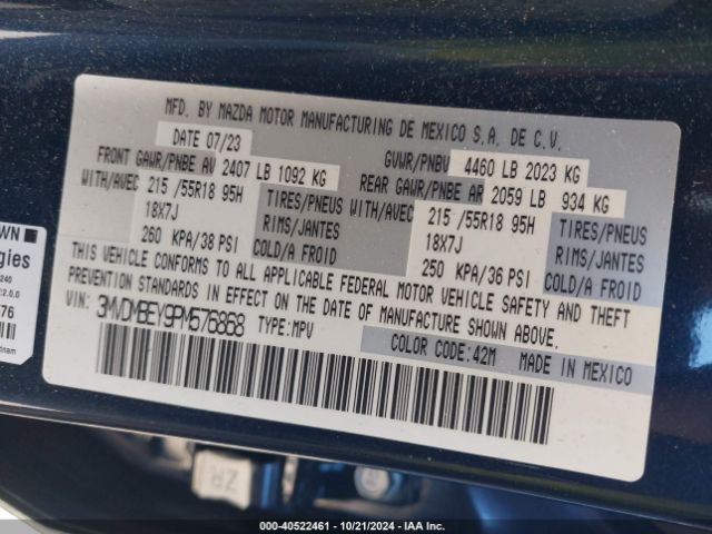3MVDMBEY9PM576868 Mazda Cx-30 2.5 Turbo Premium Plus