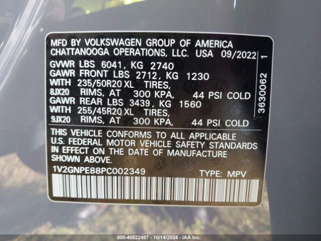 1V2GNPE88PC002349 Volkswagen Id.4 Awd Pro S/awd Pro S Plus