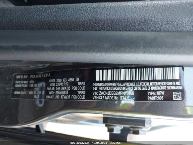 ZACNJDBB2MPN13966 Jeep Renegade 80th Anniversary 4x4