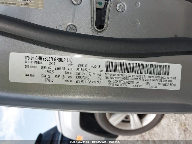 Jeep Patriot Latitude 2014 1C4NJRFB9ED792410 Image 9