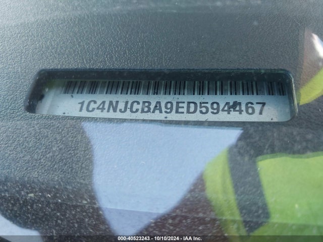 Jeep Compass Sport 2014 1C4NJCBA9ED594467 Image 9