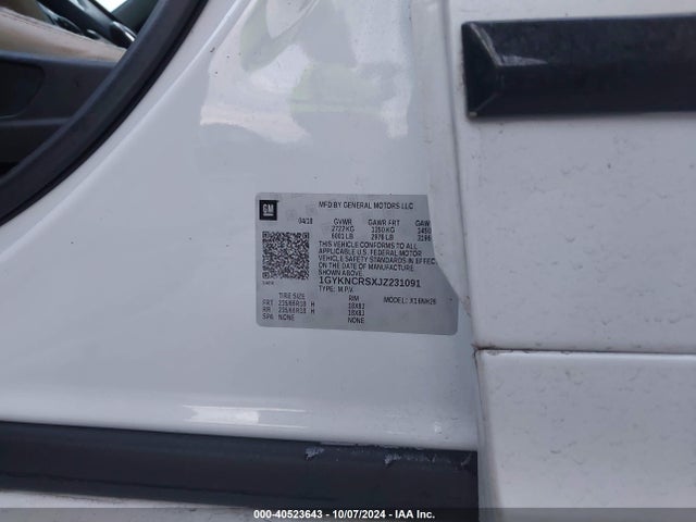 1GYKNCRSXJZ231091 Cadillac XT5 LUXURY