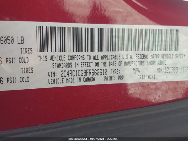 2C4RC1CG9FR662610 Chrysler Town & Country Touring-l