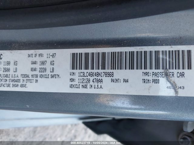 2008 CHRYSLER SEBRING 1C3LC46K48N178968 Photo 8
