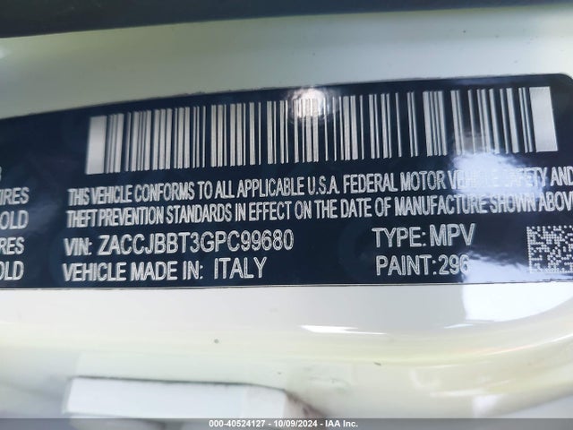 Jeep Renegade Latitude 2016 ZACCJBBT3GPC99680 Image 9