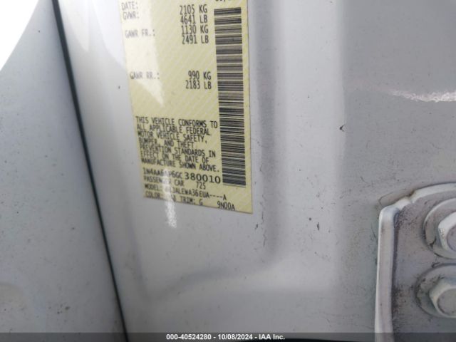 1N4AA6AP6GC380010 Nissan Maxima 3.5 Sl