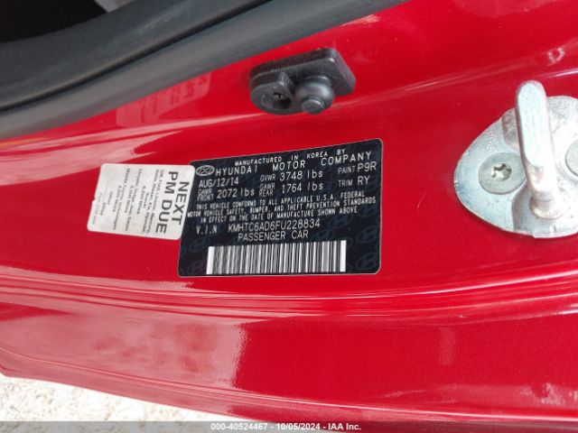 KMHTC6AD6FU228834 Hyundai Veloster
