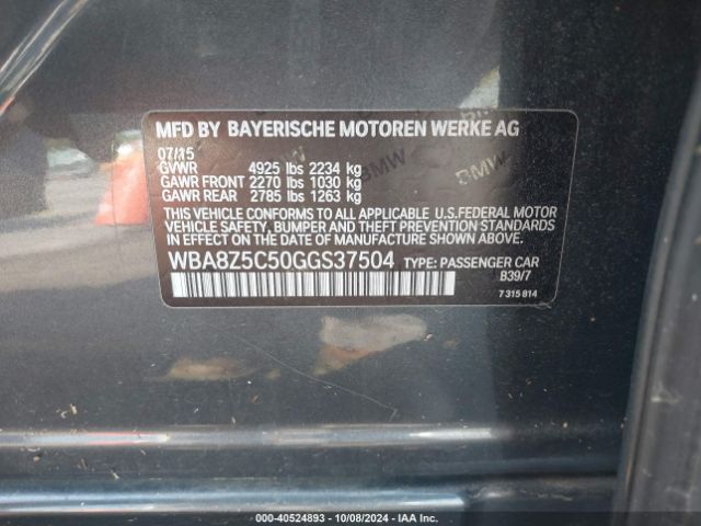 WBA8Z5C50GGS37504 BMW 328i Gran Turismo Xdrive