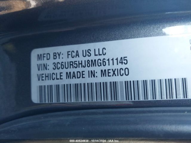 3C6UR5HJ8MG611145 RAM 2500 Tradesman  4x4 8' Box