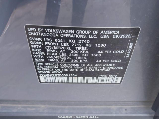 1V2GNPE87PC001354 Volkswagen Id.4 Awd Pro S/awd Pro S Plus