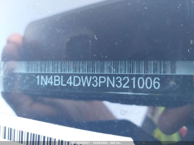 1N4BL4DW3PN321006 Nissan Altima Sv Intelligent Awd