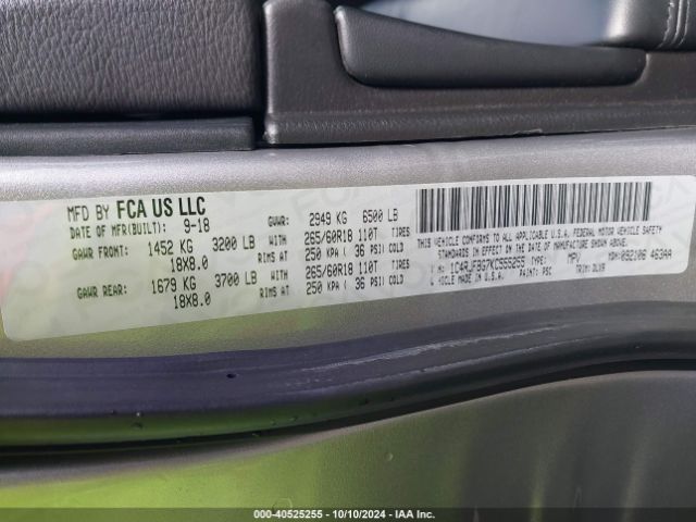 1C4RJFBG7KC555255 Jeep Grand Cherokee Limited 4x4