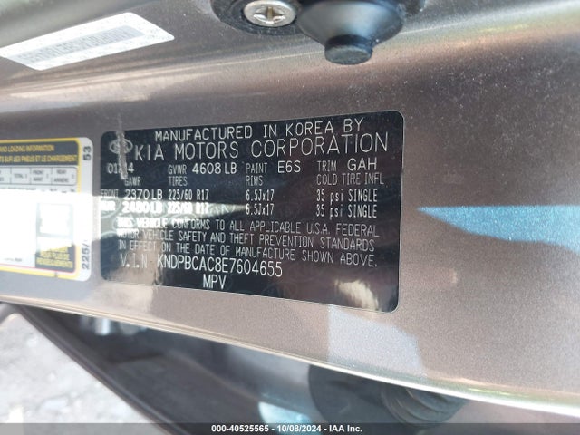 KIA Sportage Lx 2014 KNDPBCAC8E7604655 Image 9