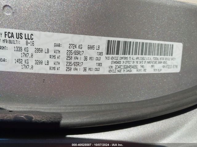 2C4RC1BG8HR540261 Chrysler Pacifica Touring-l