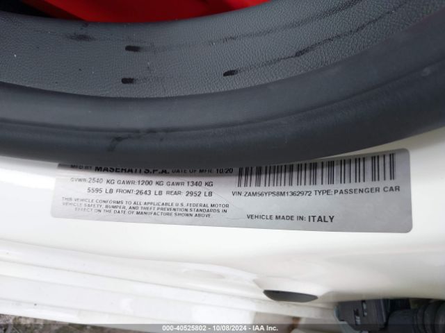 ZAM56YPS8M1362972 Maserati Quattroporte S Gransport