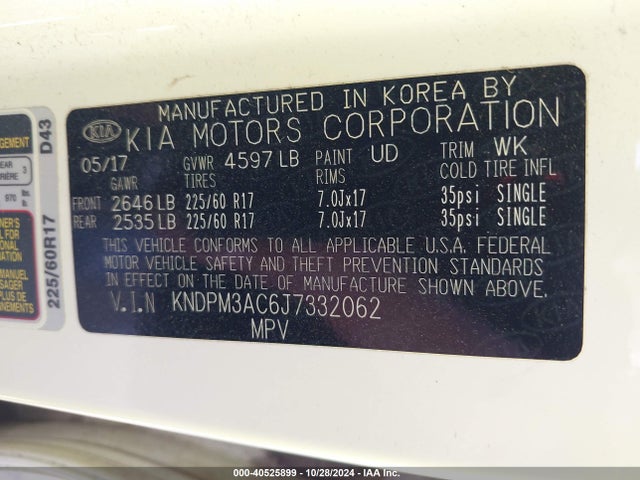 KIA Sportage Lx 2018 KNDPM3AC6J7332062 Image 9