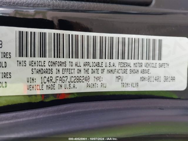 1C4RJFAG7JC286240 Jeep Grand Cherokee Altitude 4x4