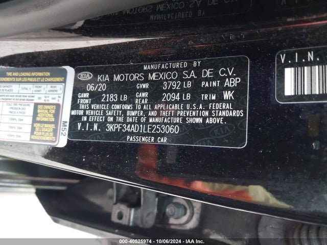 KIA Forte Gt-line 2020 3KPF34AD1LE253060 Image 9