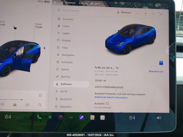 2021 TESLA MODEL Y 5YJYGDEE4MF243120 Photo 6