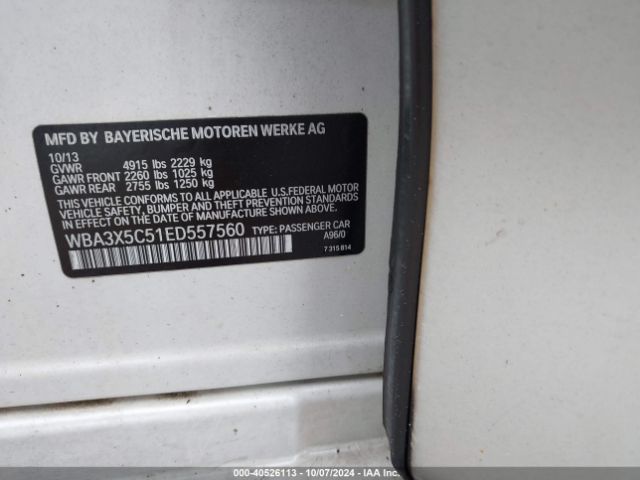 WBA3X5C51ED557560 BMW 328i Gran Turismo Xdrive