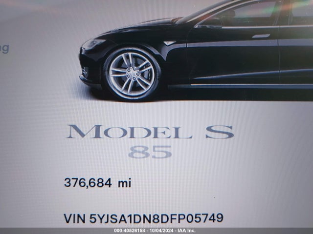 2013 TESLA MODEL S 5YJSA1DN8DFP05749 Photo 6