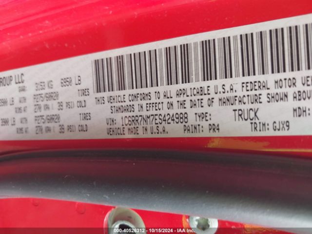 1C6RR7NM7ES424988 RAM 1500 Laramie