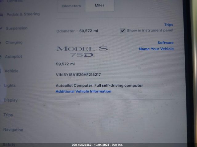 5YJSA1E29HF215217 Tesla Model S 100d/60d/75d/90d/p100d