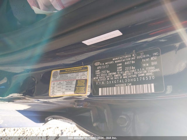 KIA Optima Lx 2017 5XXGT4L30HG176530 Image 9