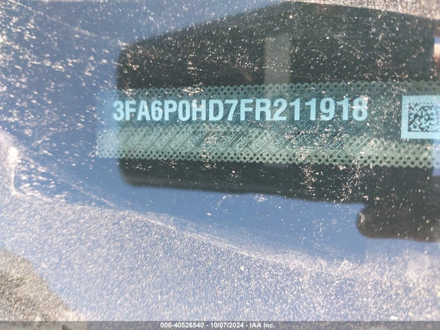 Ford FUSION SE 2015 3FA6P0HD7FR211918 Image 9