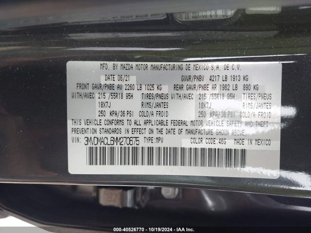 3MVDMACL6MM270675 Mazda Cx-30 Preferred
