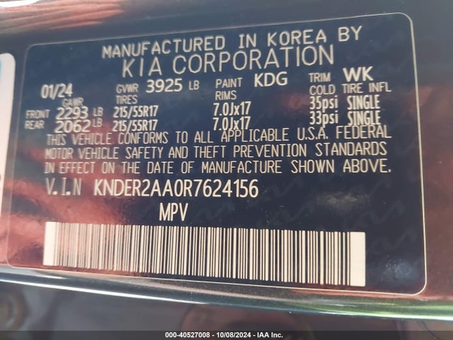 KIA SELTOS EX 2024 KNDER2AA0R7624156 Image 9