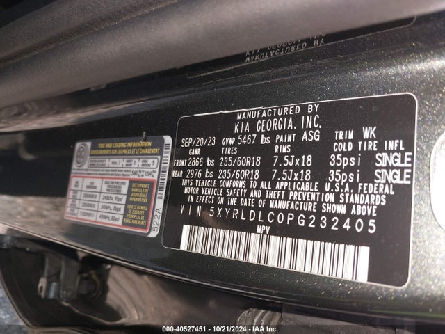 KIA Sorento X-line S 2023 5XYRLDLC0PG232405 Image 9