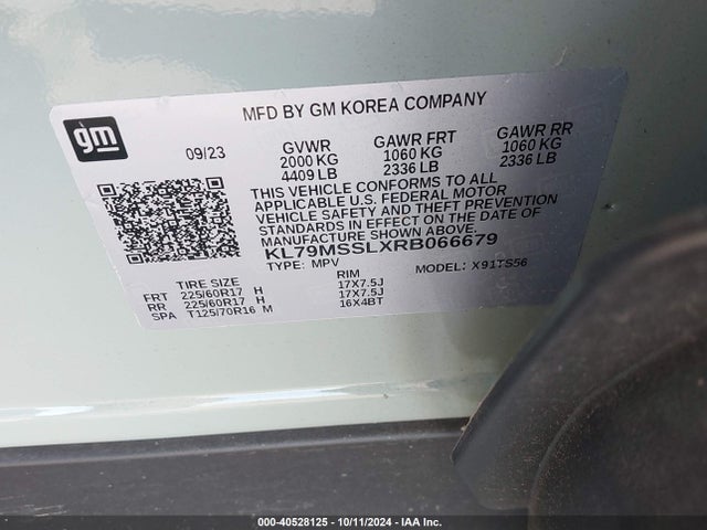 Chevrolet Trailblazer Awd Activ 2024 KL79MSSLXRB066679 Image 9