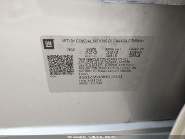 2G11Z5S38K9112111 Chevrolet IMPALA LT