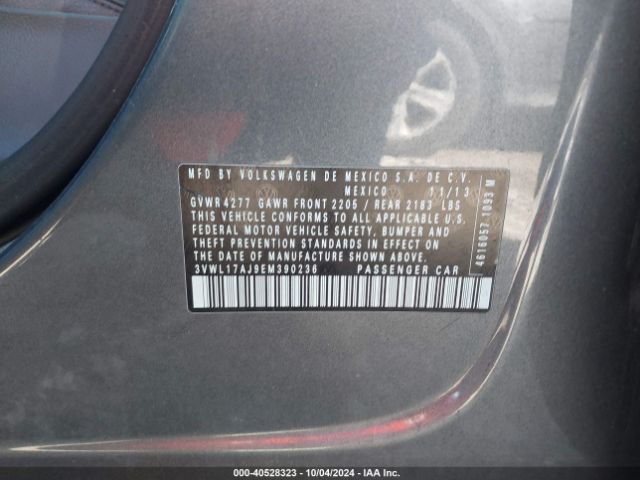 3VWL17AJ9EM390236 Volkswagen Jetta 1.8t Sel