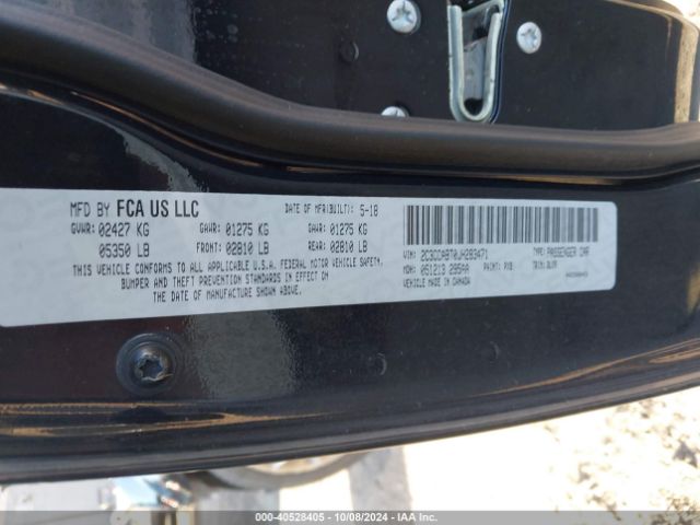 2C3CCABT0JH283471 Chrysler 300 300s