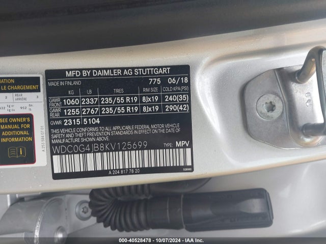 WDC0G4JB8KV125699 Mercedes-Benz GLC 300