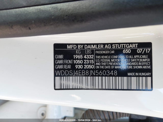 Mercedes-Benz CLA 250 2018 WDDSJ4EB8JN560348 Image 9
