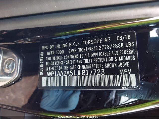 WP1AA2A51JLB17723 Porsche Macan