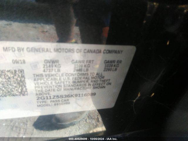2G11Z5S36K9116089 Chevrolet IMPALA LT