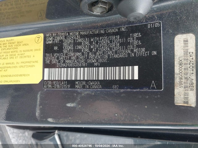 2005 LEXUS RX 330 2T2HA31U65C056181 Photo 8