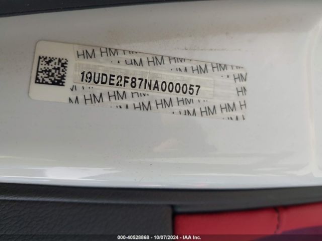 19UDE2F87NA000057 Acura Ilx Premium   A-spec Packages/technology   A-spec Packages
