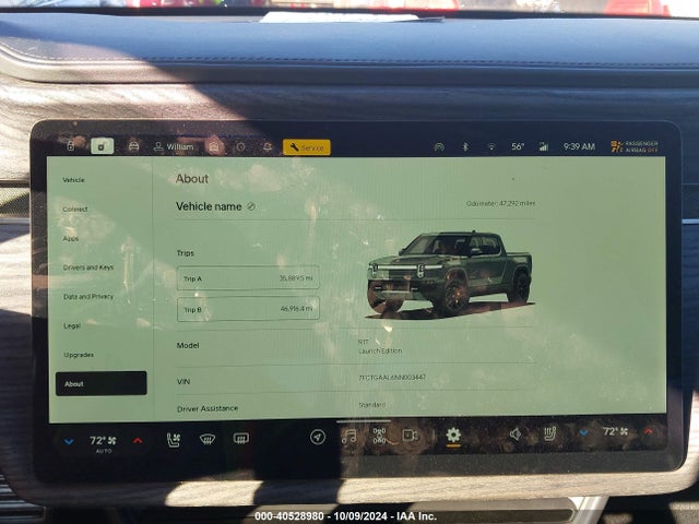 Rivian R1t Launch Edition 2022 7FCTGAAL6NN003447 Image 19