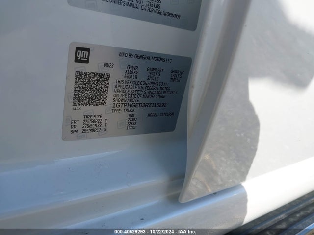 1GTPHGED3RZ115292 GMC Sierra 1500 2wd  Short Box Denali