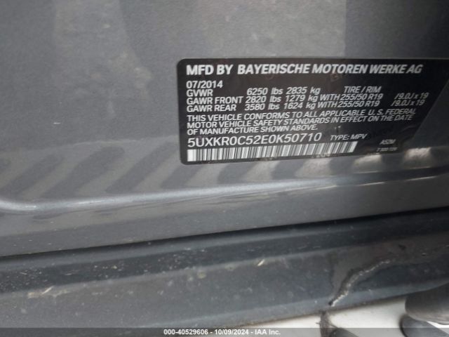 5UXKR0C52E0K50710 BMW X5 Xdrive35i