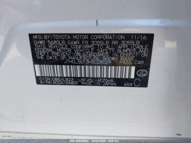 JTHCL5EF3H5028029 Lexus LS 460