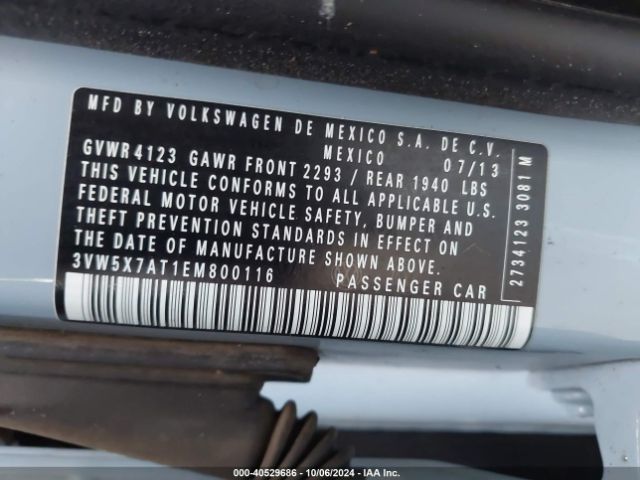3VW5X7AT1EM800116 Volkswagen Beetle 2.5l