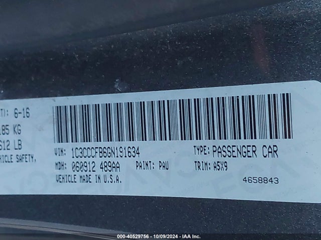 1C3CCCFB6GN191634 Chrysler 200 Touring