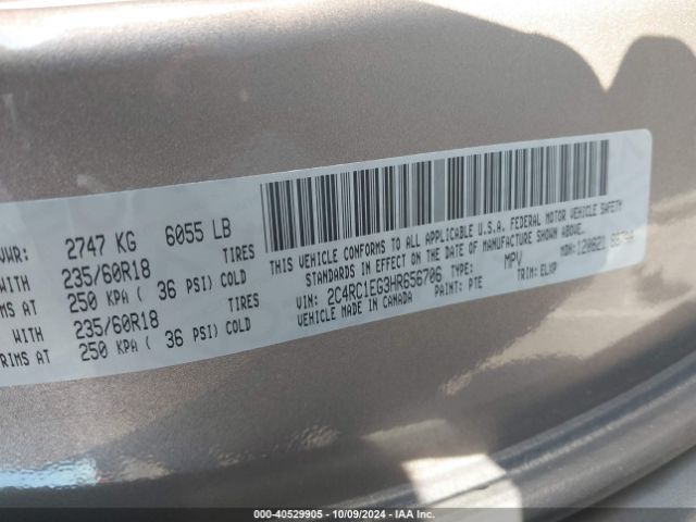 2C4RC1EG3HR656706 Chrysler Pacifica Touring-l Plus